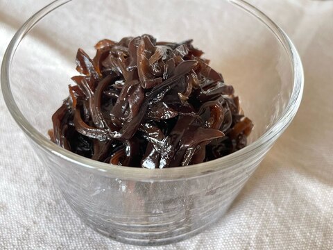 【つくりおきに】黒きくらげの佃煮